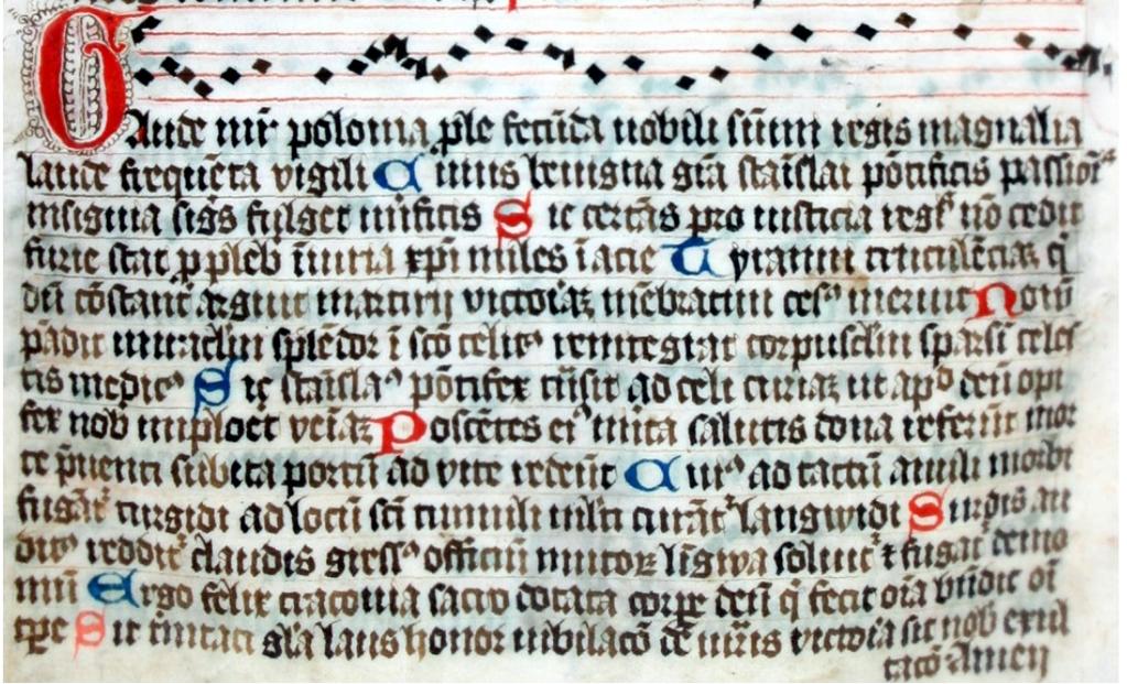 Gaude Mater Polonia 1. Gaude, mater Polonia, Prole fecunda nobili. Summi Regis magnalia, laude frequenta vigili. 2.