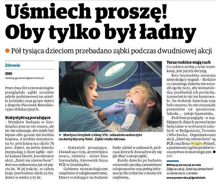 Medium: Prasa Tytuł: Gazeta Pomorska Data: 20 września