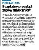 Medium: Prasa Tytuł: Kurier Lubelski Data: 8 listopada 2017 Nagłówek: W Szkole Podstawowej nr
