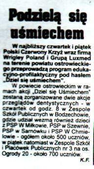 Medium: Prasa Tytuł: Wiadomości Świętokrzyskie Data: 20