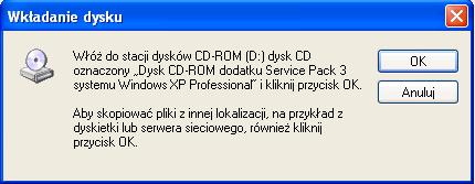 Krok 6 Włóż płytę instalacyjną Windows XP do napędu CD.