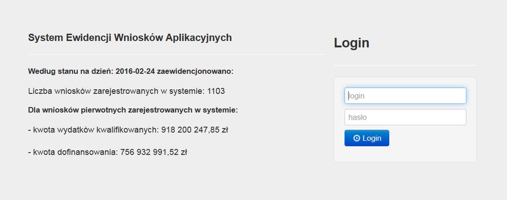 Podstawową jednostką logiczną w SOWA RPOWP jest wniosek aplikacyjny i informacje z nim powiązane. Zastosowane rozwiązania programistyczne zapewniają efektywne zarządzanie zgromadzonymi zasobami. 2.