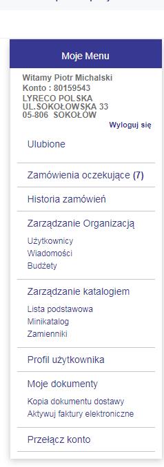 LISTA ULUBIONYCH Lista ulubionych jest dostępna w głównym menu Utwórz listę ulubionych produktów LISTA ULUBIONYCH Tworzenie i współdzielenie list produktów możesz