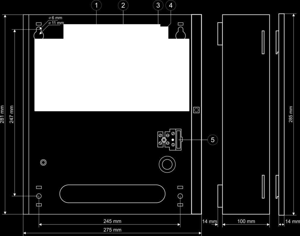 2) Opis [1] Switch [2] Zasilacz impulsowy (PS-1504830) do switcha 52VDC/150W [3]