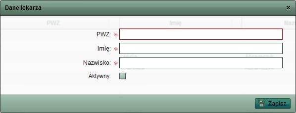 45 W nowo otwartym oknie należy uzupełnić co najmniej wszystkie wymagane przez system informacje. Rys.