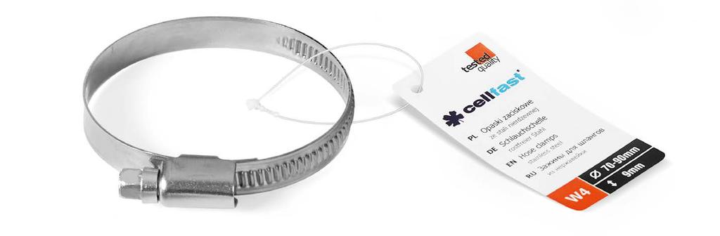 Schlauchschelle Hose clamp Opaska zaciskowa Зажимы для шлангов Artikelnummer Größe EAN Code Article number Diameter EAN Code Numer artykułu Rozmiar Kod EAN Aртикул Диаметр Код EAN 59-008 8 12 mm