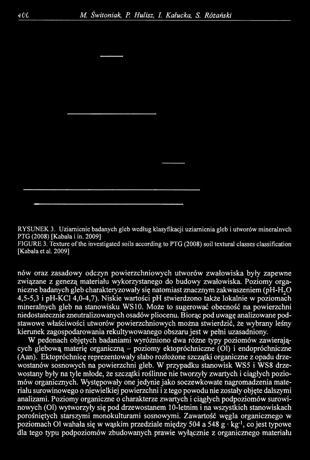 2009] nów oraz zasadowy odczyn powierzchniowych utworów zwałowiska były zapewne związane z genezą materiału wykorzystanego do budowy zwałowiska.
