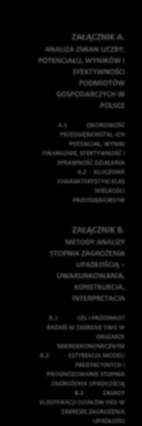 ZAŁĄCZNIK A. ANALIZA ZMIAN LICZBY, POTENCJAŁU, WYNIKÓW I EFEKTYWNOŚCI PODMIOTÓW GOSPODARCZYCH W POLSCE A.