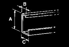 ASYMETRYCZNE PCR PROFILE PERFOROWANE TYPU C Grub A B C Dł.