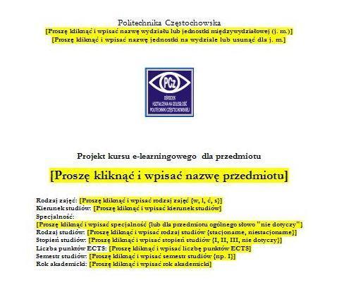 e-learningu. Na Wydziale IMiI przygotowaniem i organizowaniem e-learningu zajmuje się Pełnomocnik Dziekana, z którym współpracują koordynatorzy kierunków.