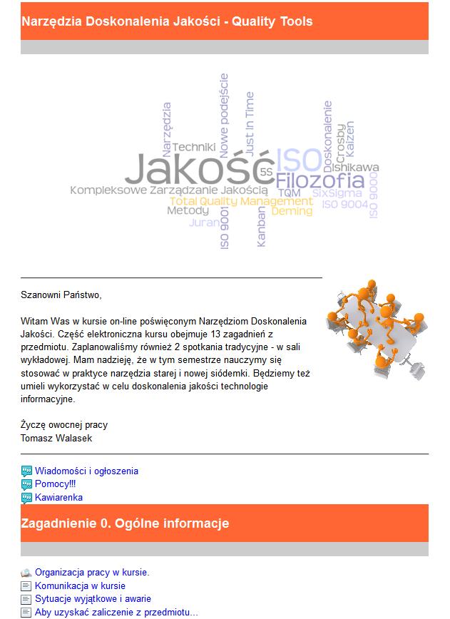 Rys. 2. Proponowany szablon wraz z zagadnieniem zerowym 5. Teraźniejszość W lutym 2010 r.