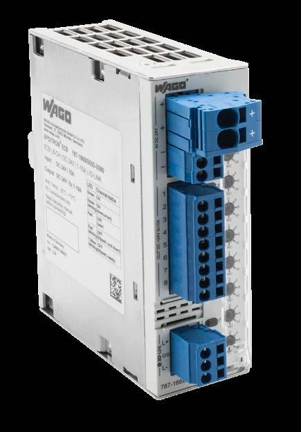 EPSITRON ELEKTRONICZNE WYŁĄCZNIKI NADPRĄDOWE Elektroniczne wyłączniki nadprądowe z IO-Link Dwa nowe warianty cztero- i ośmiokanałowych elektronicznych wyłączników nadprądowych zapewniają