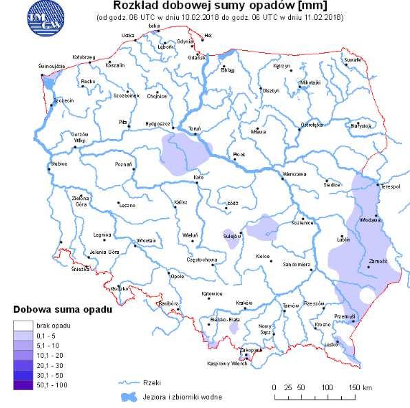 rzekach Rozkład dobowej sumy