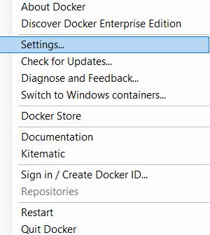 3. krok: Docker is now up and running! a. Po uruchomieniu Dockera otworzy się okno statusu z komunikatem o treści: Docker is now up and running!. b. Okno statusu zamknie się automatycznie. c.