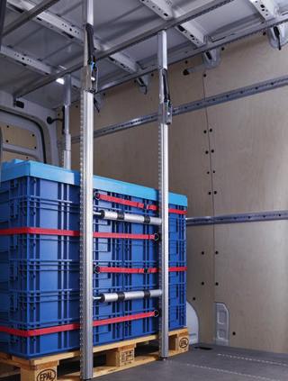 System TRS Zabezpiecza kontenery na kółkach, pojemniki siatkowe i towary na paletach 1 TRANSPORTER Codziennie przewozisz towary.