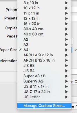 W takim wypadku można zmodyfikować tylko jeden parametr: szerokość papieru lub jego wysokość. U Drukowanie (Mac OS X) na stronie 54 B Kliknij przycisk + i wprowadź nazwę rozmiaru papieru.