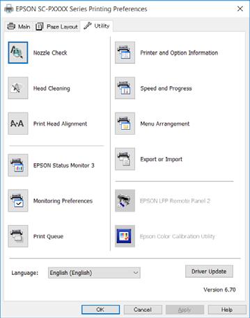 Maintenance B W oknie sterownika drukarki Properties (Właściwości) (lub Print Preferences) na karcie Utility (Program narzędziowy) kliknij przycisk Print Head Alignment (Wyrównanie głowicy