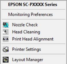 Korzystanie ze sterownika drukarki (system Windows) U Regulacja braku wyrównania na wydrukach (opcja Head Alignment) na stronie 139 EPSON Status Monitor 3 Ta funkcja pozwala sprawdzić stan drukarki,