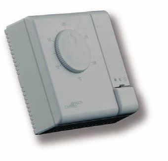 Hardwired, analogowe TC-8900 i PM-8900 Termostat pomieszczeniowy 103 TC-8900 to rodzina regulatorów analogowych przeznaczonych do sterowania klimakonwektorów wentylatorowych w konfiguracjach