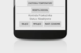 Komunikacja za pośrednictwem sieci GSM przy pomocy SMS lub aplikacji do zarządzania instalacją grzewczą dostępnej na smartfony z systemem Android System nie wymaga połączenia z siecią Internet Odczyt
