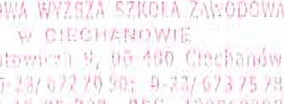 PWSZ w Ciechanowie Cześć opisowa do planu rzeczowo - finansowego na 2017 rok - po zmianach na dzieó 18.12.2017r.