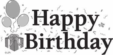 PARISH NEWS We would like to wish a Happy Birthday and all God s blessings to the following parishioners celebrating their birthdays this week: (March 26 - April 1): Peter Borowski, Lydia Kozlowski,