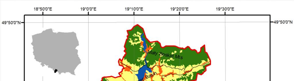 OBSZAR BADAŃ Lokalizacja obszaru badań: a tereny zabudowane,