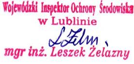 ŚRODOWISKA W WOJEWÓDZTWIE LUBELSKIM na lata
