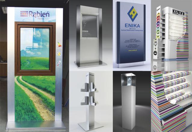ekspozytory, prezentery W naszym zakładzie produkujmy różnorodne ekspozytory i prezentery produktowe. Wykonujemy je z metalu, tworzyw, drewna, kartonu i innych materiałów.