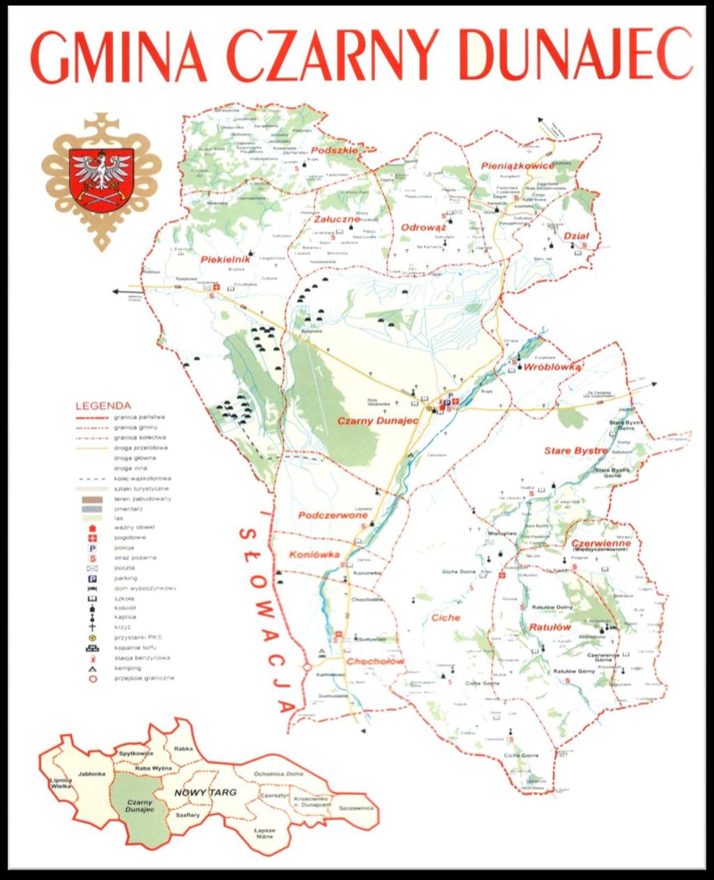 6.2 RYS HISTORYCZNY GMINY CZARNY DUNAJEC Histryczne pczątki miejscwści sięgają płwy XVI w. Prawdpdbnie jednak sadnictw na tym terenie rzwijał się już d XIII w.