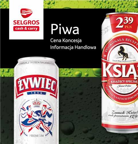PIWO ŻYWIEC 500 ML sprzedaż po 4 szt.