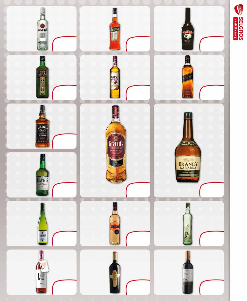 RUM BACARDI CARTA BLANCA 37,5% 700 ML 69180206 44 49 z VAT 54.72 34 APEROL 11% 700 ML 49831324 34 z VAT 43.04 31 LIKIER BAILEYS 17% 500 ML 1 l w cenie: 49., z VAT 61.49 700 ml w cenie: 41., z VAT 51.
