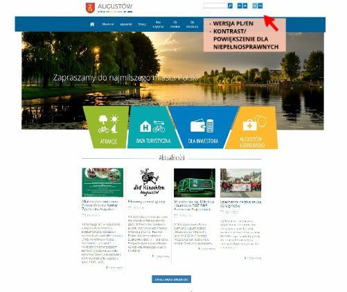 W lipcu 2015 roku uruchomiono nową stronę internetową funkcjonującą pod adresami www.augustow.pl oraz www.augustow.eu.