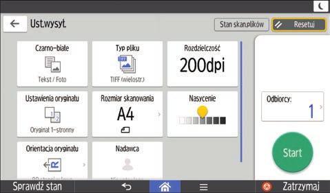 Przewodnik po aplikacjach zainstalowanych na urządzeniu Ekran [Ustawienia wysyłania] 1 2 3 8 7 6 5 4 DUP614 PL No.