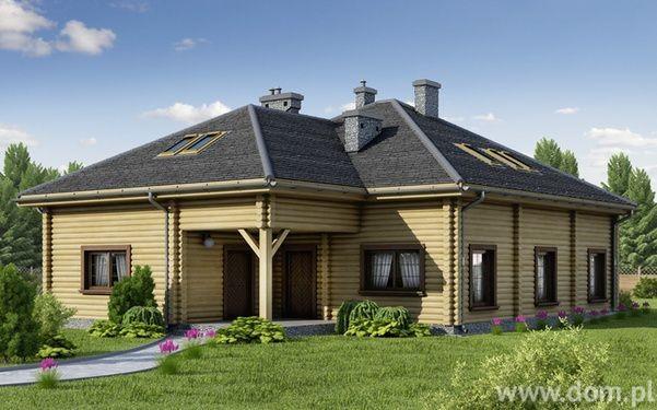 Gonty komponują się z tradycyjną zabudową domów z drewna (projekt ARX D176- ANNA WERSJA DREWNIANA) Szczelność i trwałość dachu bitumicznego zależy w dużej mierze od prawidłowego montażu gontów.