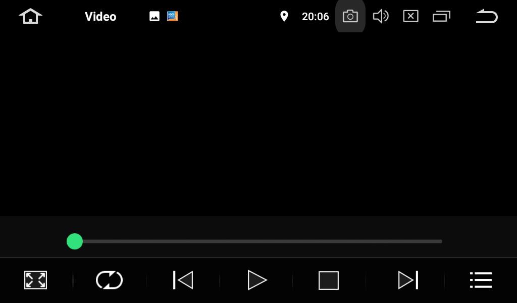 7.OBSŁUGA WIDEO Aby, otworzyć wideo wystarczy odnaleźć ikonkę z napisem Video. Aplikacja odtwarza pliki z kart SD czy USB.