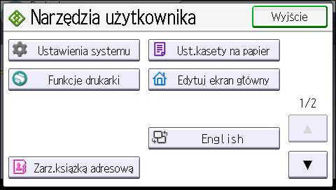 Wyświetlanie ekranów konfiguracji drukarki przy użyciu panelu operacyjnego Wyświetlanie ekranów konfiguracji drukarki przy użyciu panelu operacyjnego W tym rozdziale opisano elementy ustawień,