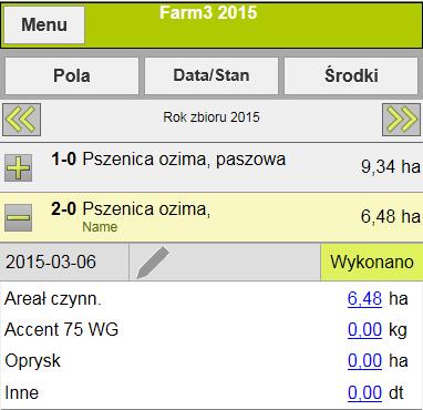 Następnie rozbudowujemy czynność o natępne pozycje. W programie jest możliwośc dokonywania notatek np.