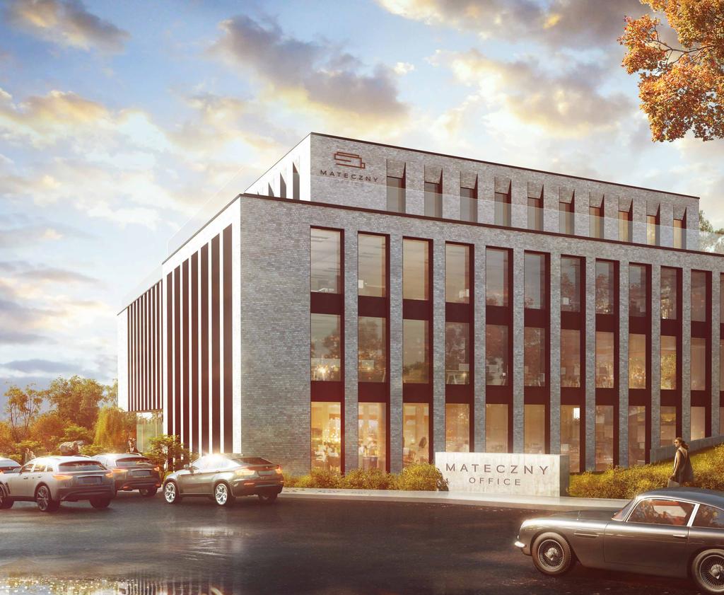Nowa jakość, harmonia różnych elementów Założeniem, którym kierujemy się przy realizacji projektu MATECZNY OFFICE, jest idea stworzenia luksusowych przestrzeni usługowo-biurowych dla