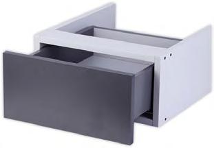 46 Uniwersalne rozwiązanie System szuflad ENO z powodzeniem może być wykorzystany zarówno w kuchni, pokoju jak i łazience.