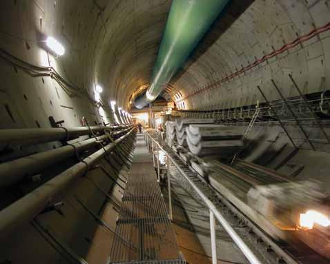 Tunele i posadzki przemysłowe Tunele TBM i elementy z betonu grubości obudowy i zwiększenia efektywności przedsięwzięcia.