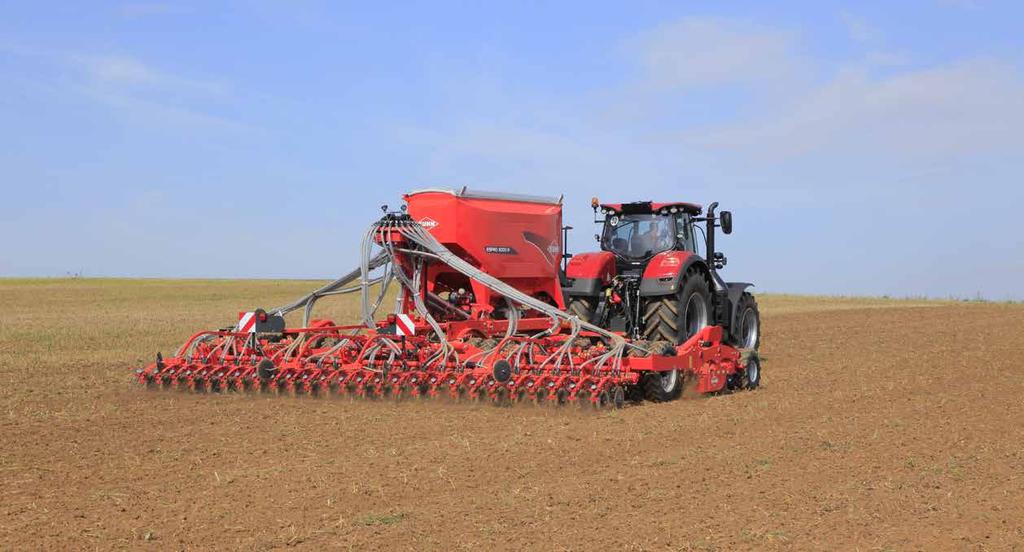 4000 R 6000 R 8000 R WYDAJNOŚĆ ROBOCZA Modele 4000 R, 6000 R i 8000 R o szerokościach roboczych kolejno 4,00, 6,00 i 8,00 m, mieszczą w zbiorniku nawet 5500 l materiału siewnego, co sprawia że są