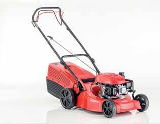 Tak prezentuje się zwrotna kosiarka o szerokości koszenia 42 cm i z wydajnym silnikiem o mocy 1,9 kw AL-KO z technologią OHV, który dzięki znajdującym się w górnej części zaworom wykazuje doskonałą