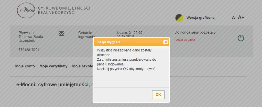 VII. LISTA ZAGADNIEŃ OMÓWIONYCH NA SPOTKANIU 1. Przypomnienie uczestnikom, jak się zalogować na platformę e-mocni. 2.