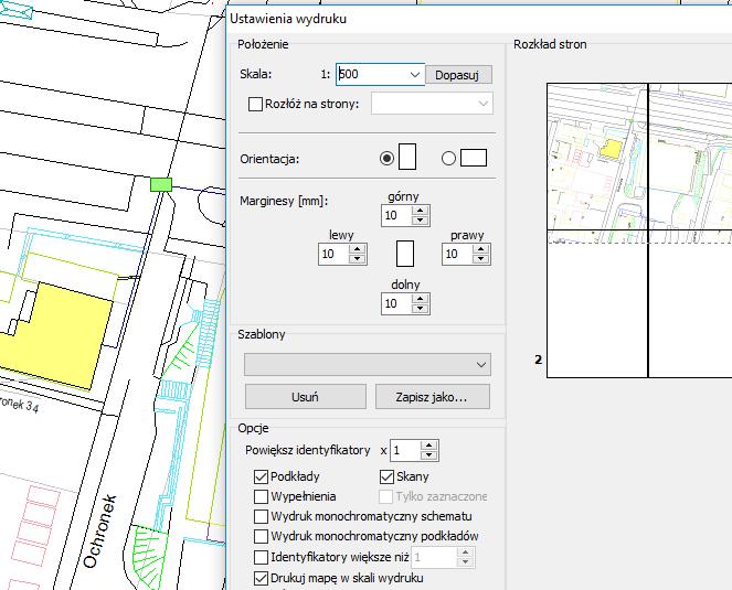 Wyróżnienia, raporty i wydruki FastGIS umożliwia wyróżnianie elementów mapy i fragmentów sieci według praktycznie dowolnych kryteriów narzuconych przez użytkownika, o ile tylko sama baza danych