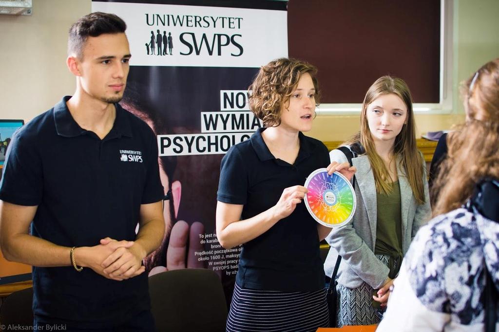 klasa 1A HUMANISTYCZNO-PSYCHOLOGICZNA PAKIET ZAJĘĆ DODATKOWYCH o Warsztaty psychologiczne prowadzone przez pracowników dydaktycznych Uniwersytetu SWPS.