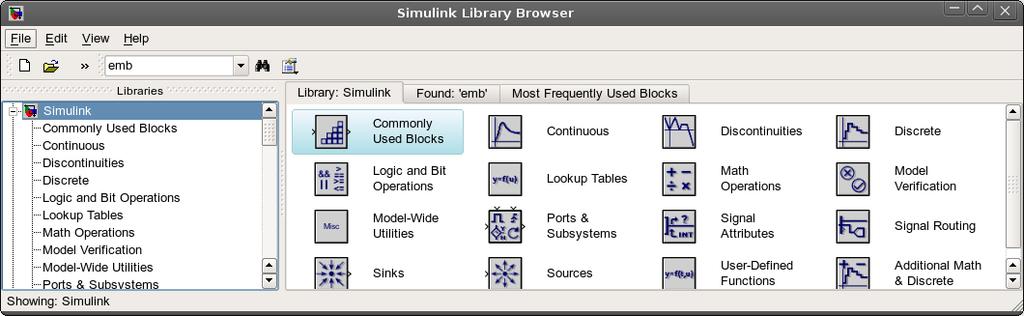 Podczas kolejnych zajęć będziemy bazować na komponentach z bibliotek Simulink oraz DSP System Toolbox. Rys 1. Przybornik pakietu Simulink 3.