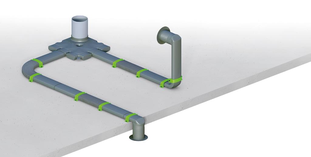 16 WENTYLACJA I SYSTEM KANAŁÓW EASYFLOW VASCO EASYFLOW: SYSTEM KANAŁÓW POWIETRZNYCH System VASCO SILENT VENTILATION oszczędza przestrzeń domu innowacyjne kanały powietrzne EASYFLOW pozwalają na