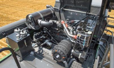 Opjonalny system umożliwia elektryzne reulowanie sit z kabiny operatora.