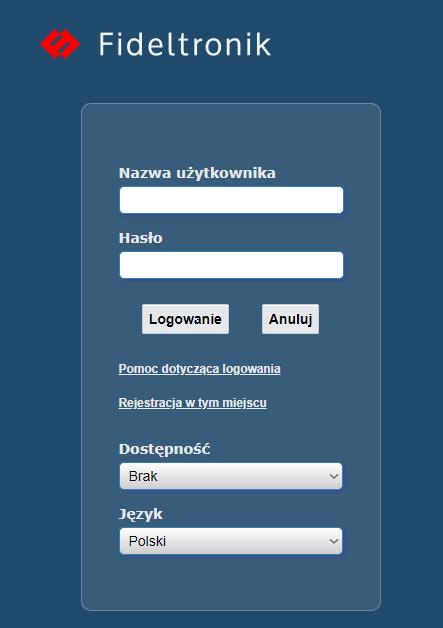 1. Ogólna obsługa portalu 1.1. Logowanie Aby zalogować się na portal dostawców należy wejść na stronę https://partners.fideltronik.com.pl 1.2.